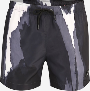 Shorts de bain 'BULL' HUGO Red en noir : devant