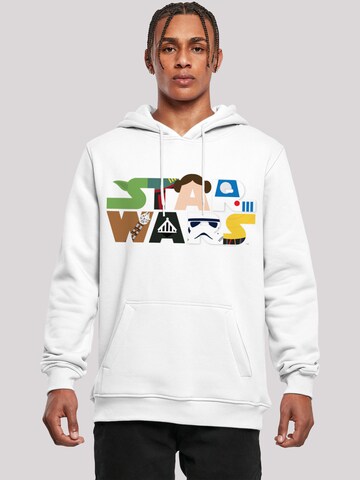 F4NT4STIC Sweatshirt 'Star Wars' in Wit: voorkant