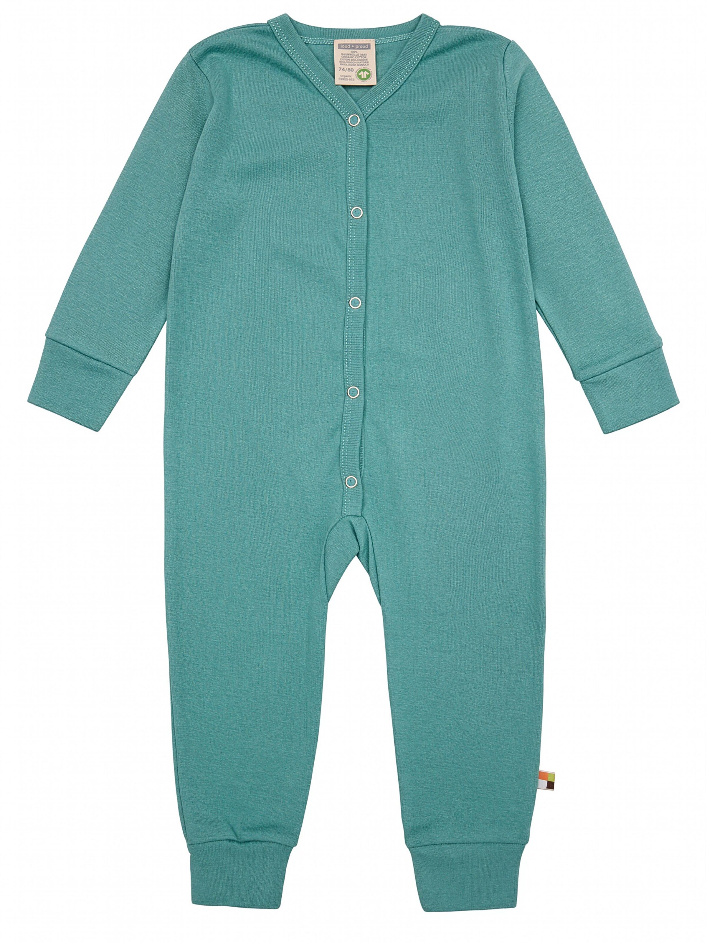 loud + proud Schlafanzug‌‌‌‌‌‌‌‌‌ in Grün: Vorderseite