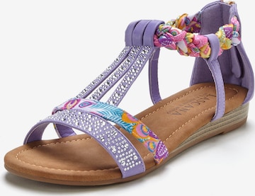 LASCANA Sandals in Purple: front