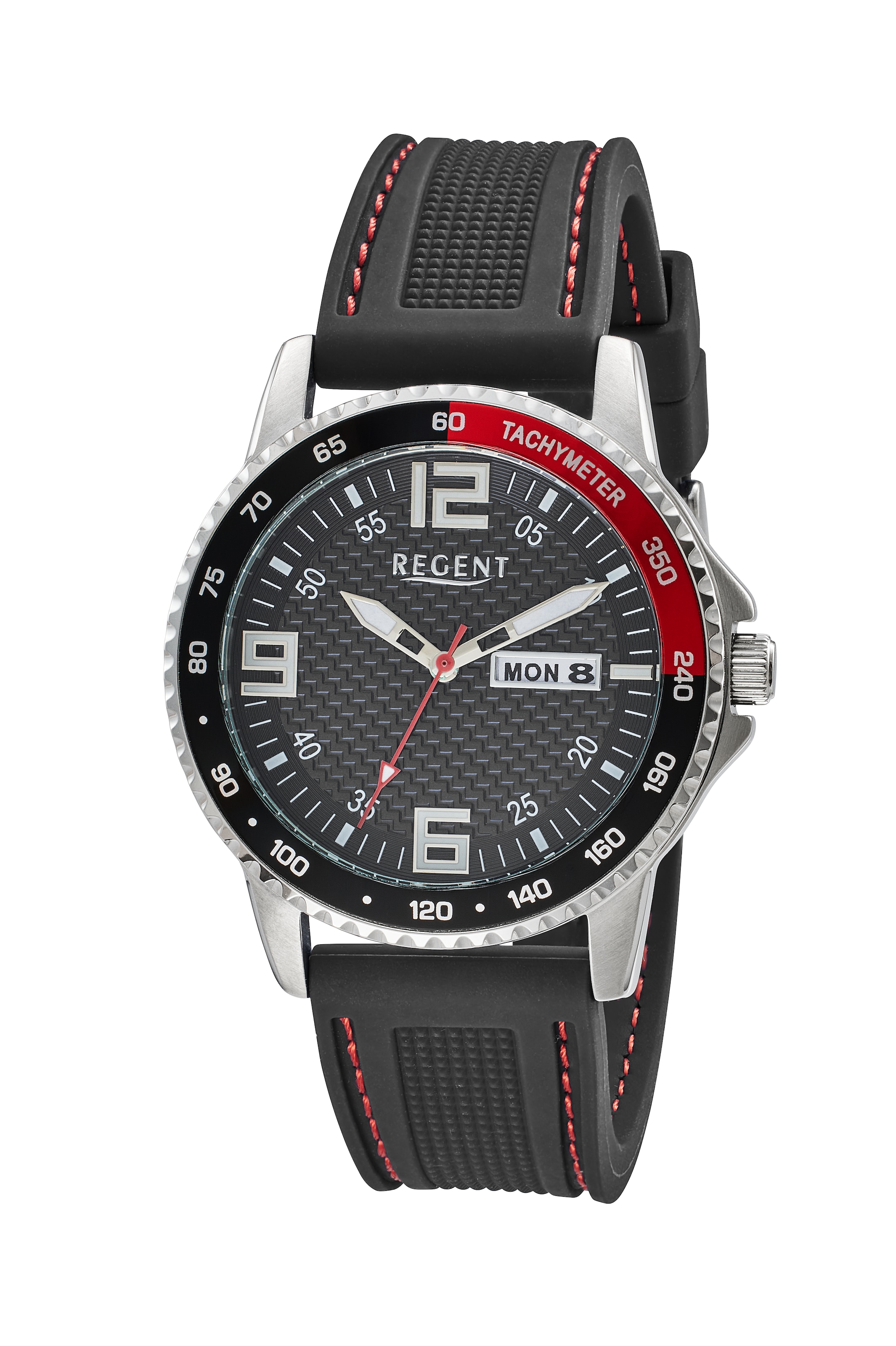 REGENT Analog Watch in Black: front