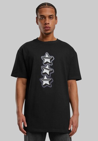 T-Shirt 'Peace&Love' MT Upscale en noir : devant