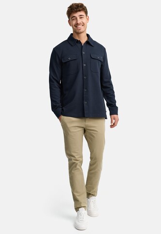 INDICODE JEANS Comfort fit Button Up Shirt 'Nello' in Blue