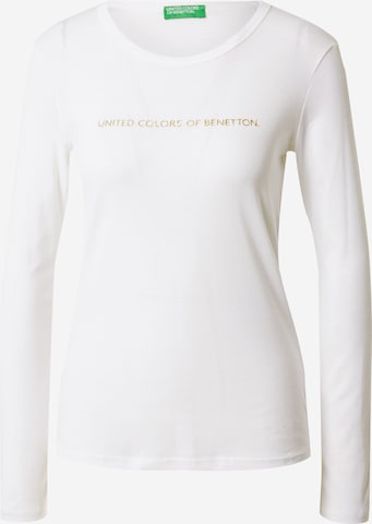 UNITED COLORS OF BENETTON T-shirt i vit: framsida