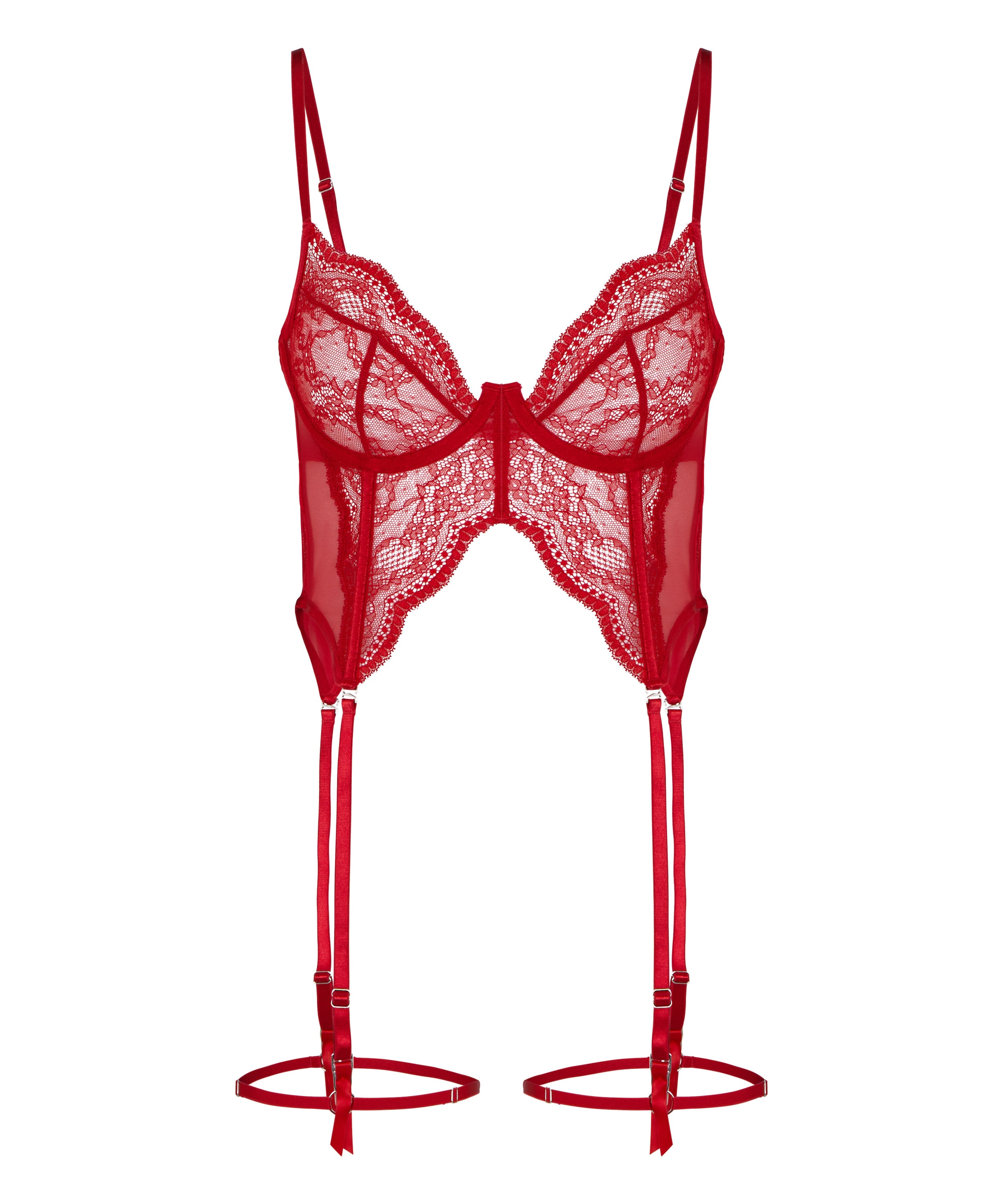 Hunkemöller Korset 'Isabelle' in Rood: voorkant