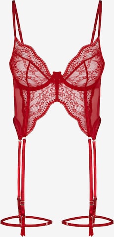 Hunkemöller Korset 'Isabelle' in Rood: voorkant