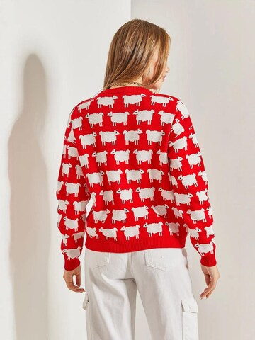 Pull-over 'Pullover' Bianco Lucci en rouge