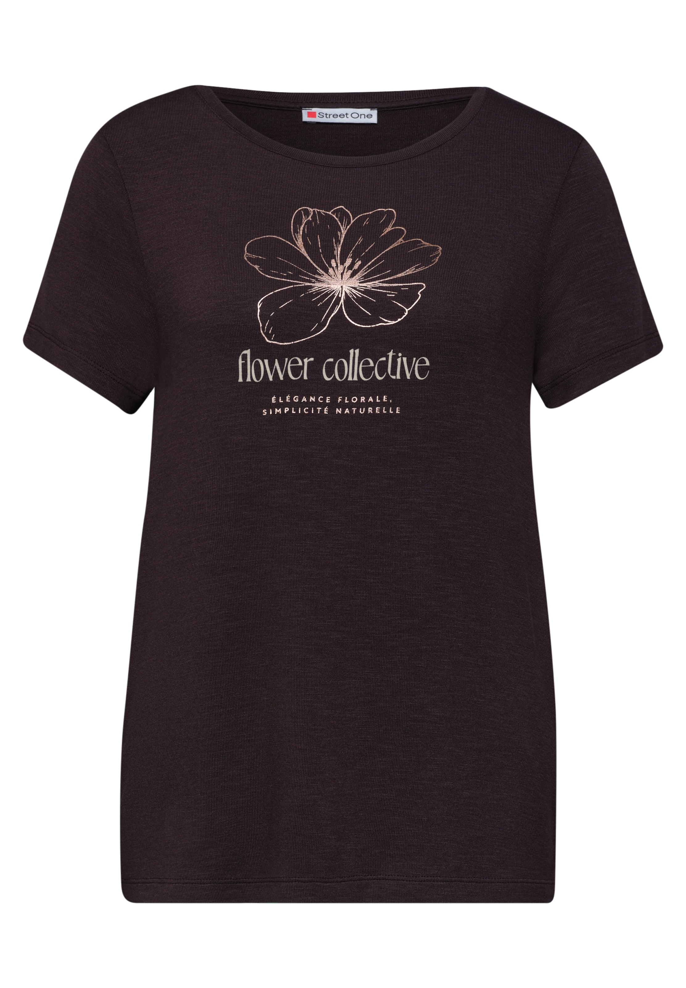 STREET ONE Shirt in Brown: front