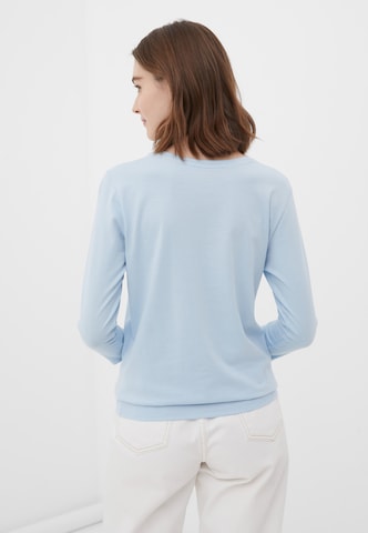 Finn Flare Langarmshirt 'Basic' in Blau