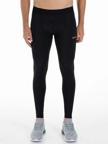 Skinny Pantalon de sport 'Valide' Divina en noir : devant