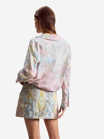 Desigual - Blusa 'CAM FLOWERS LACRO 26SWCW25' en rosa
