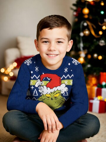 The Grinch Sweater 'Weihnachtspullover Merry Grinchmas' in Blue