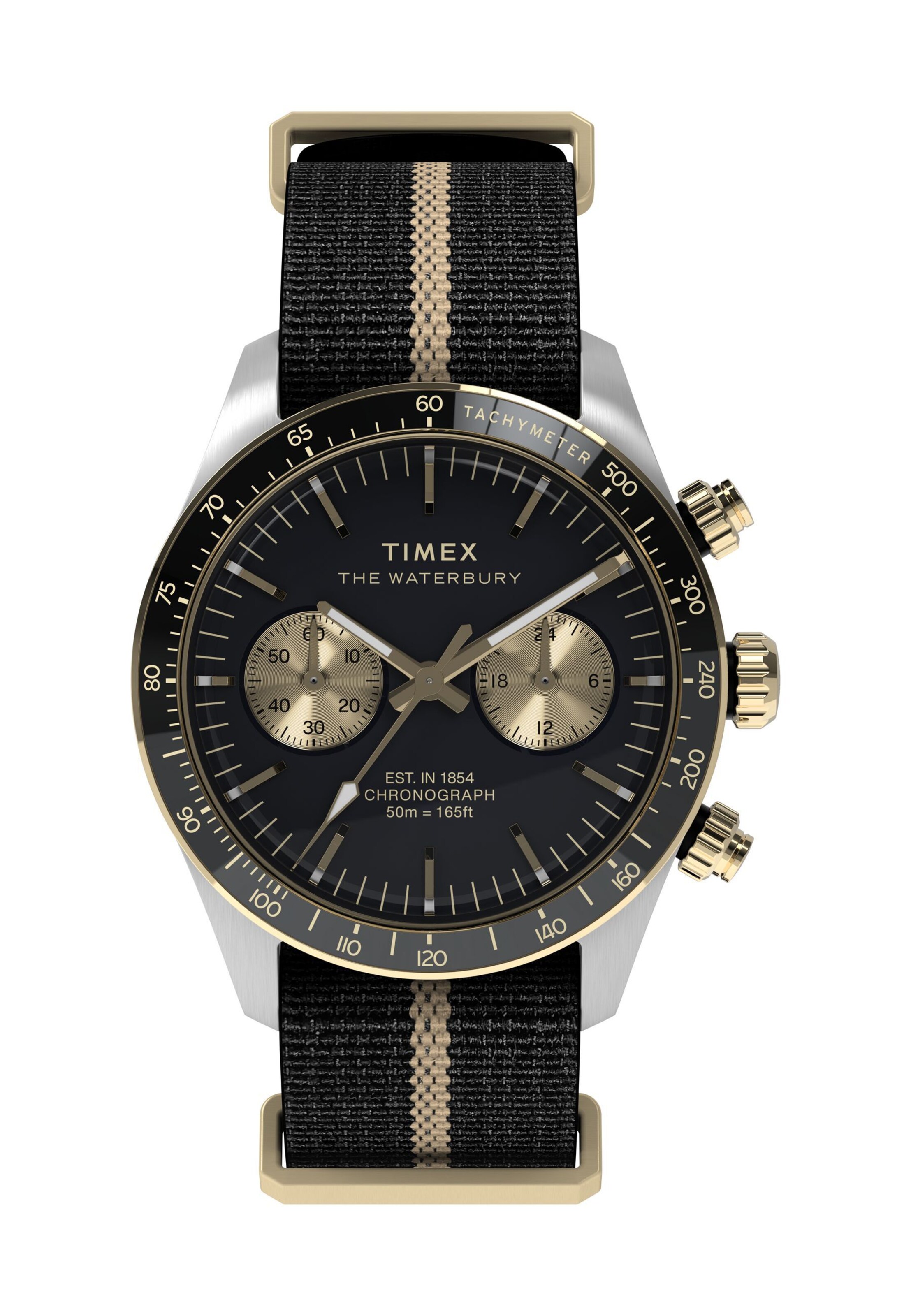 TIMEX Analog Watch ' Waterbury Heritage ' in Black: front