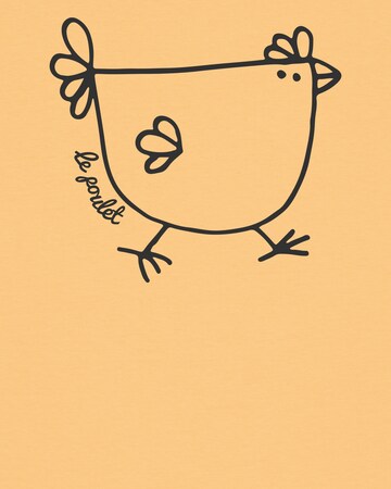 Watapparel Shirt 'Le poulet - das Huhn' in Oranje