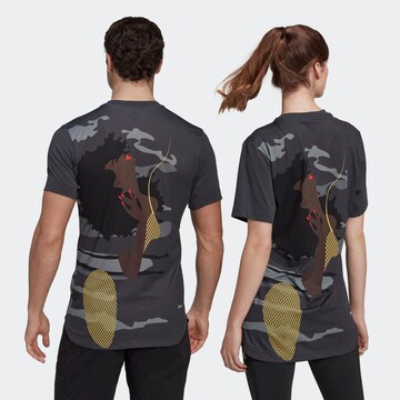 T-Shirt fonctionnel 'New York Graphic' ADIDAS SPORTSWEAR en gris