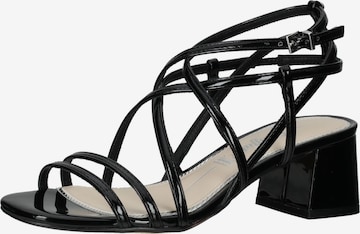 BUFFALO Sandalen met riem in Zwart: voorkant