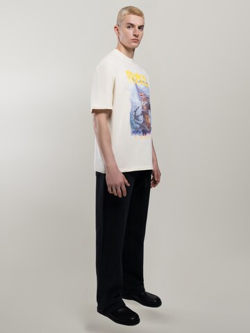 MAD TIGERS Shirt 'Dark Oceans' in Beige