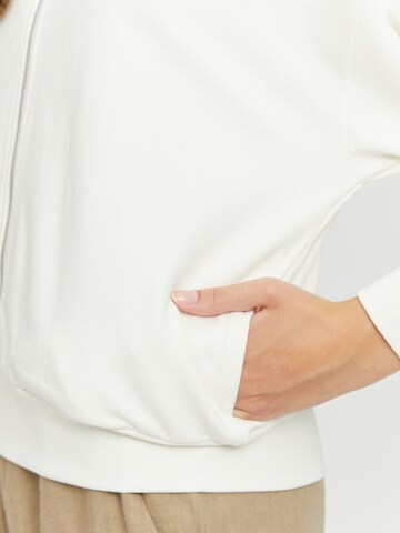 mazine Kapuzensweatjacke ' Florence Zipper ' in Weiß