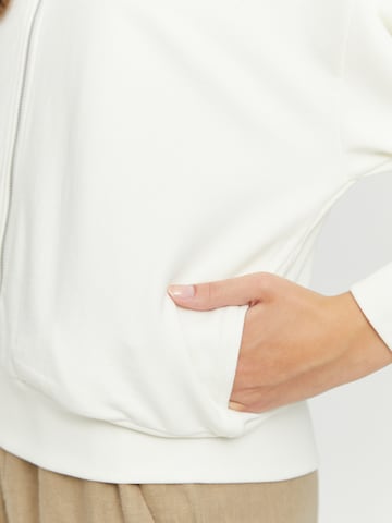 mazine Kapuzensweatjacke ' Florence Zipper ' in Weiß