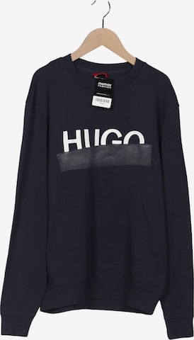 HUGO Sweatshirt & Zip-Up Hoodie in S in Blue: front