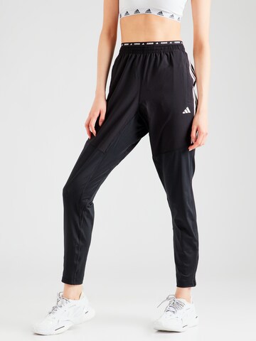 ADIDAS PERFORMANCE Slim fit Sports trousers 'OTR E 3S' in Black: front