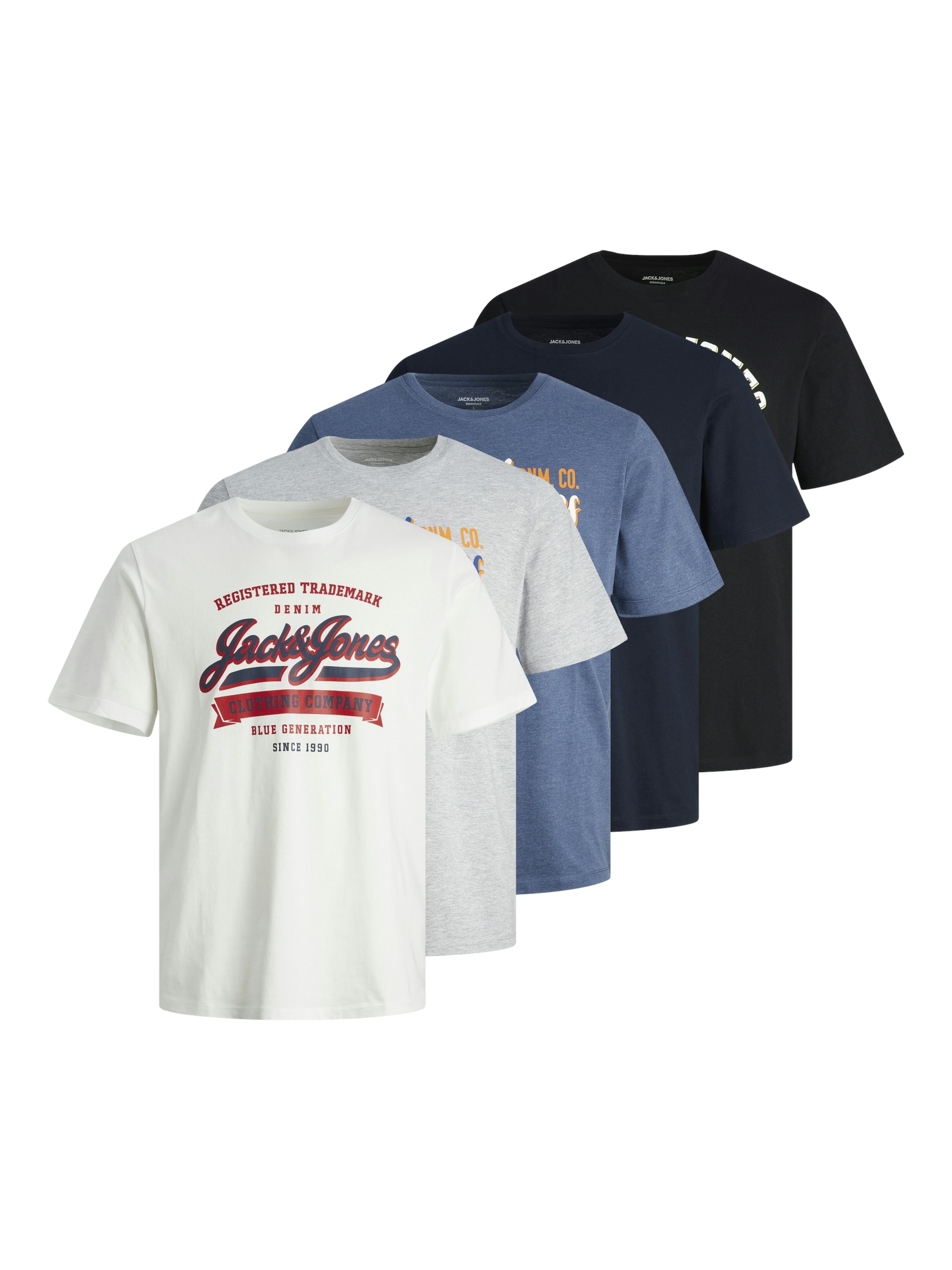 JACK & JONES T-Shirt in Mischfarben: Vorderseite