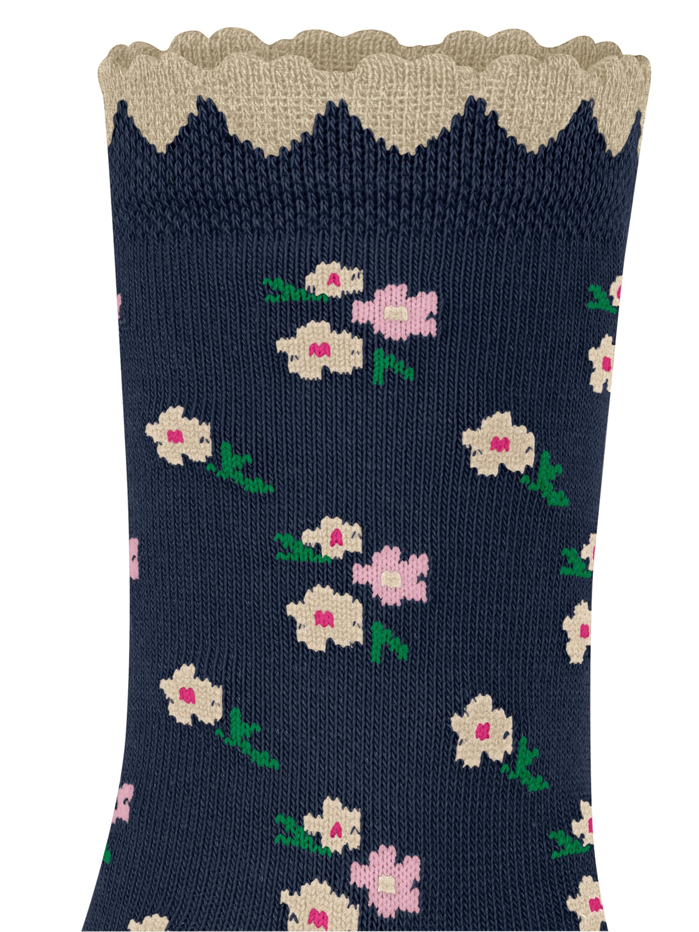 FALKE Socks 'Ditsy Flowers' in Blue