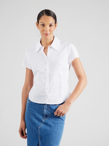HOLLISTER Μπλούζα σε λευκό: μπροστά
