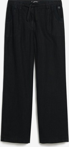 Superdry Wide Leg Hose in Schwarz: predná strana