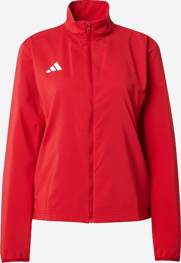 ADIDAS PERFORMANCE Sportska jakna 'ADIZERO' u krvavo crvena / bijela, Pregled proizvoda