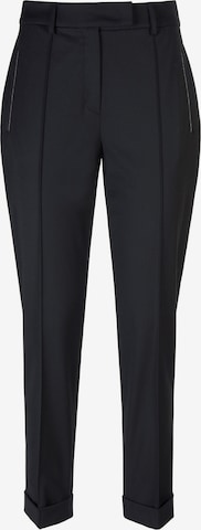 Basler Pleated Pants in Black: front