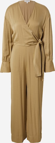 EDITED Jumpsuit 'Panthea' in Bruin: voorkant