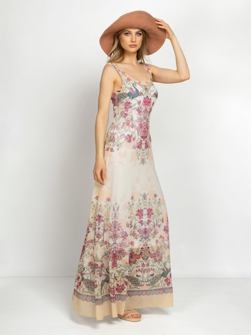 JIORO Kleid 'PAISLEY RED'‌‌‌‌‌ in Mischfarben
