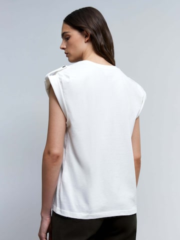 Scalpers Μπλουζάκι 'Charmer' σε λευκό