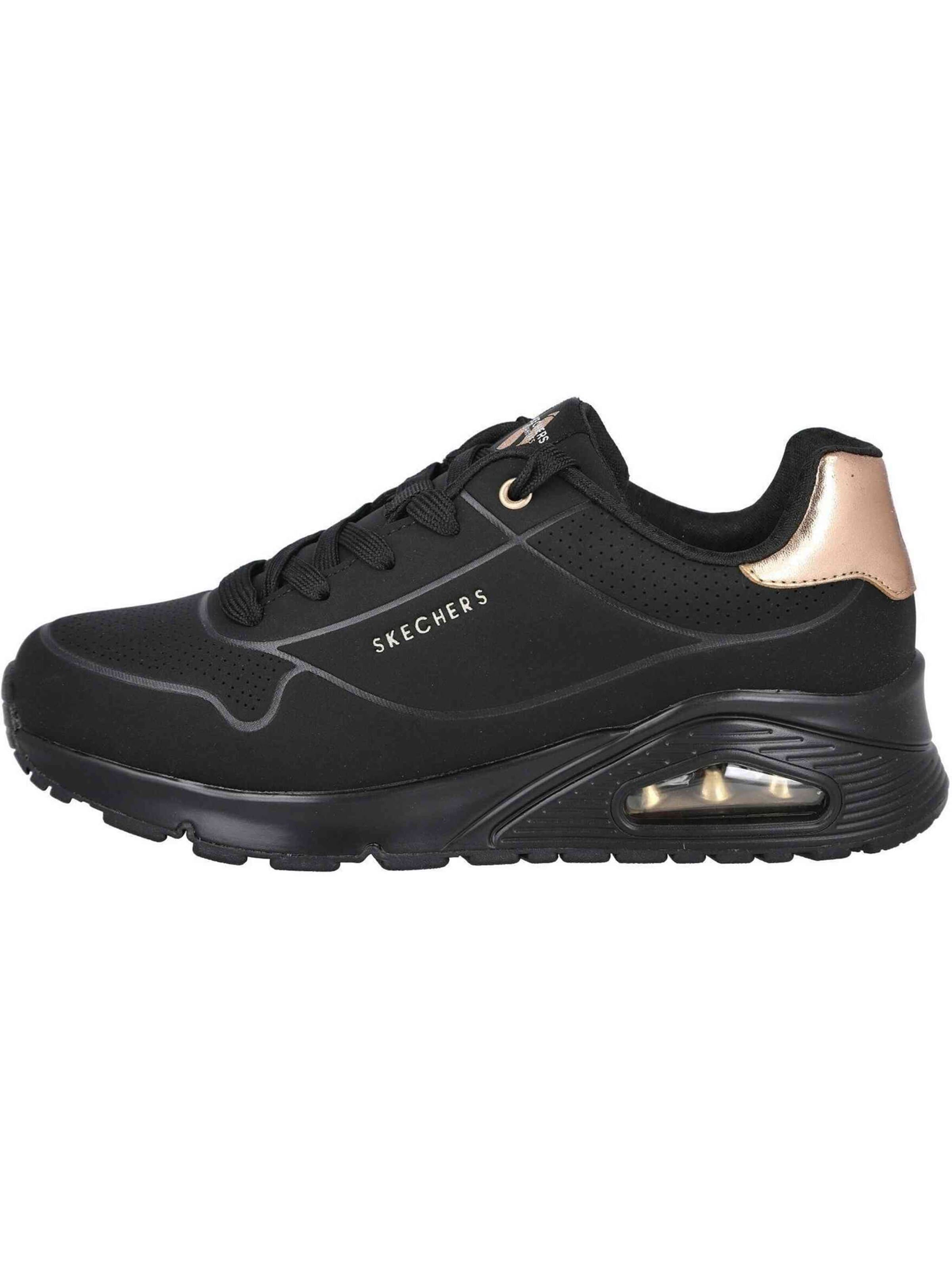Sneaker bassa '070-771235' di SKECHERS in nero: frontale