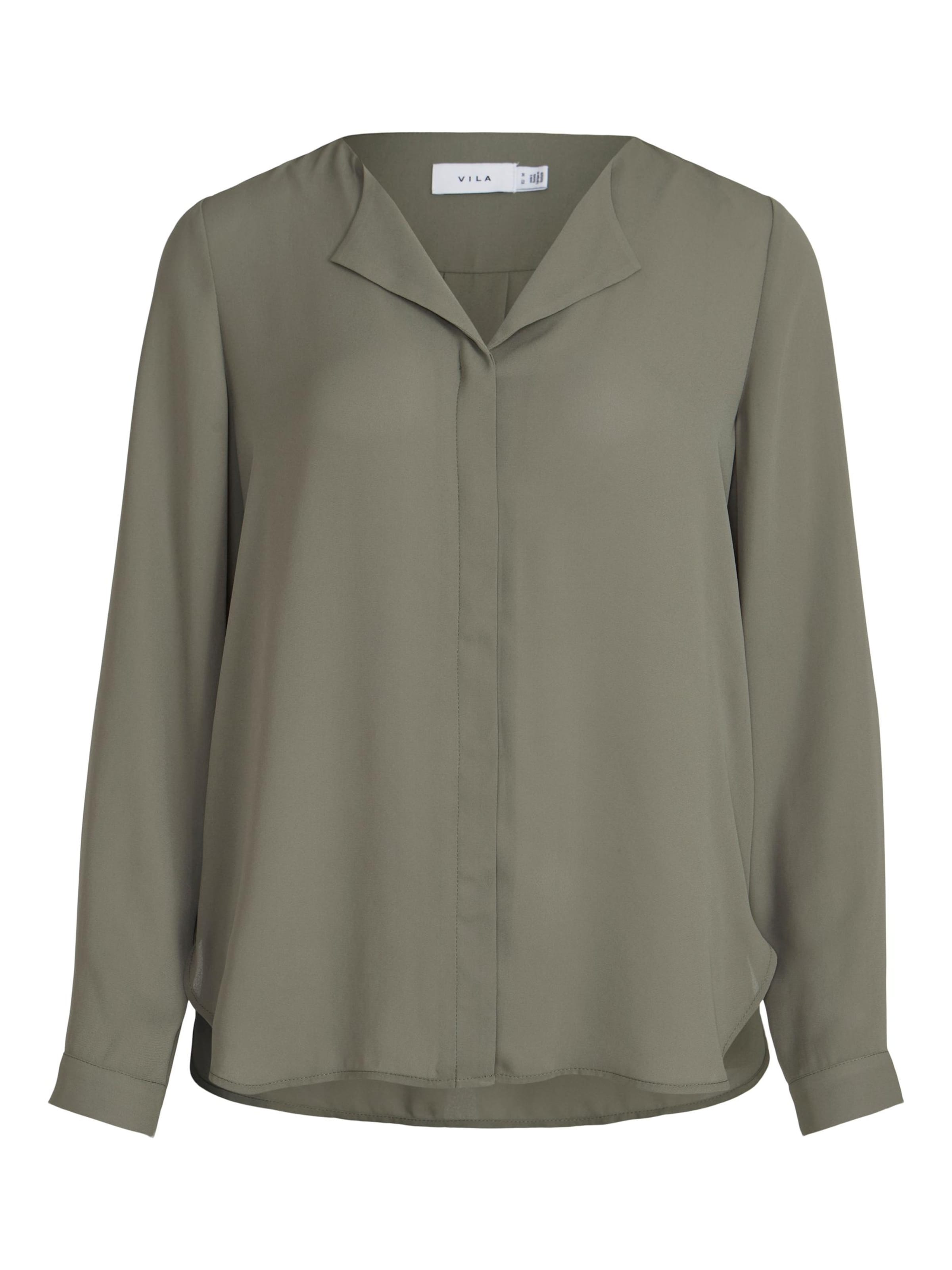 VILA - Blusa en verde: frente