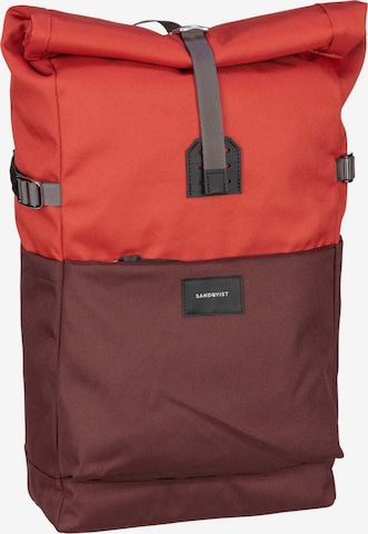SANDQVIST Backpack 'Ilon' in Red: front