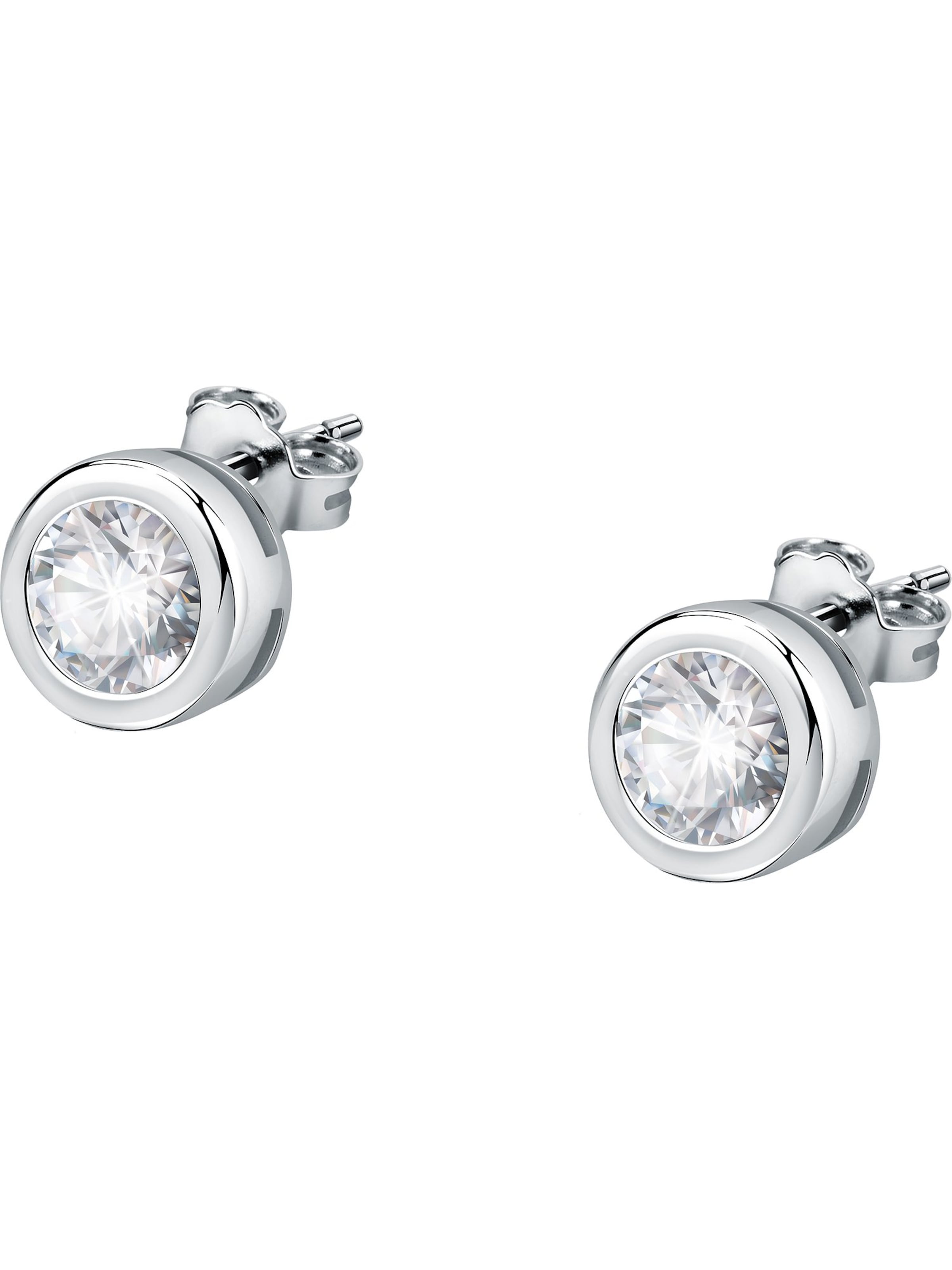 CHRIST Earrings in Silver: front