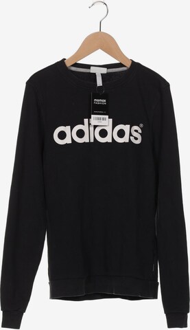 ADIDAS NEO Sweatshirt & Zip-Up Hoodie in S in Black: front