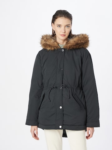 HOLLISTER Winter Parka 'EMEA' in Black: front