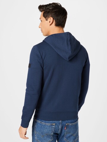 INDICODE JEANS - Ajuste regular Sudadera con cremallera 'Dominion' en azul