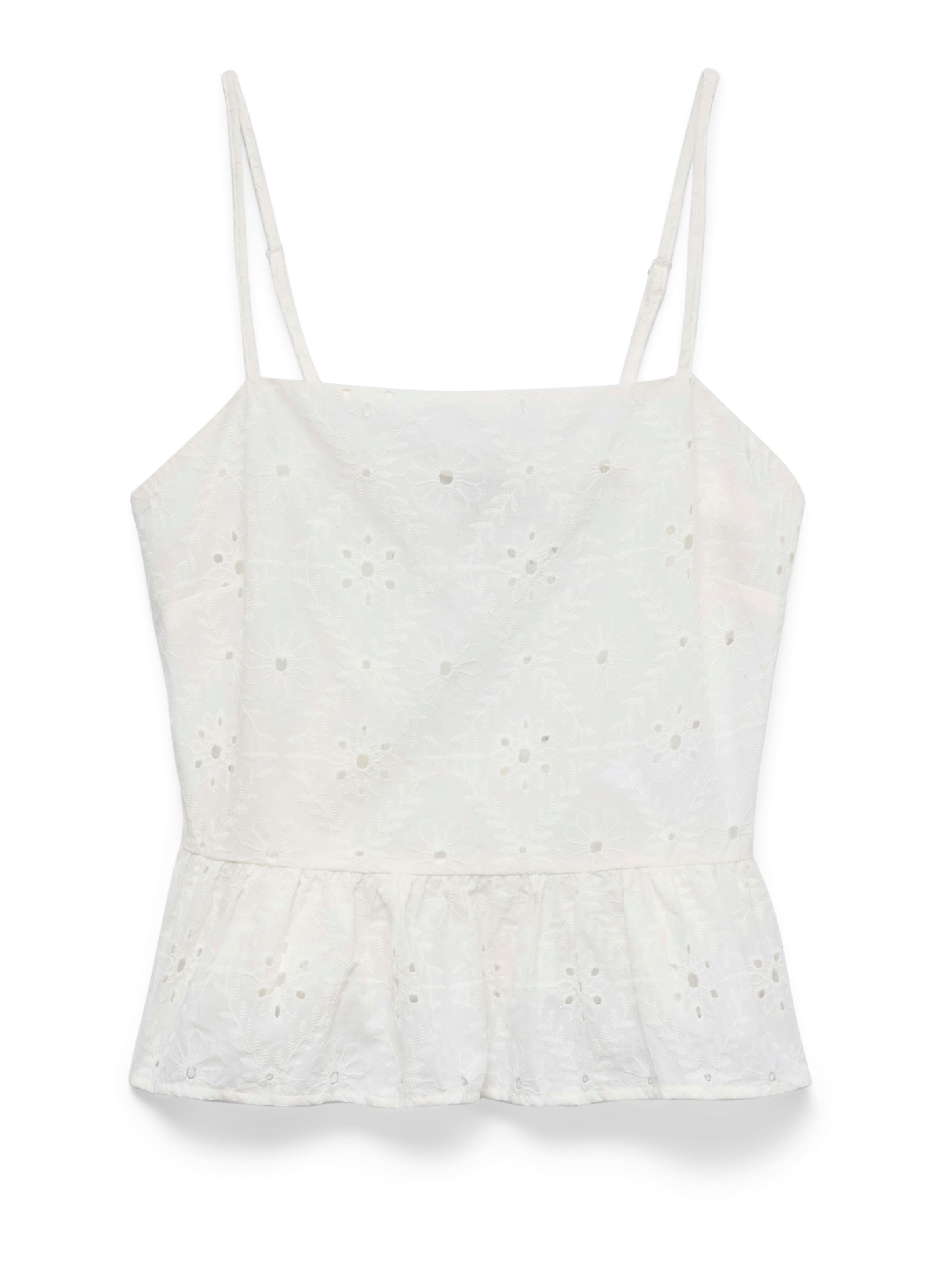 VERO MODA Top 'VMELIZA' in Wit: voorkant