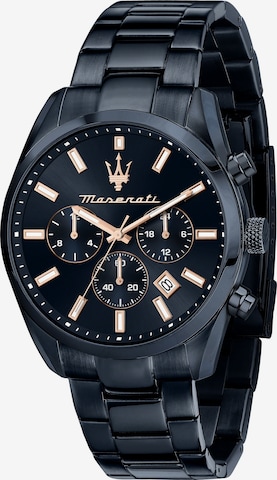 Maserati Analoguhr in Blau: predná strana