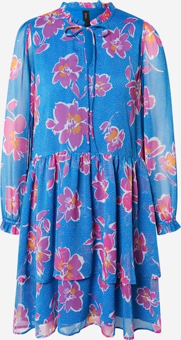 Y.A.S Shirt Dress in Blue: front