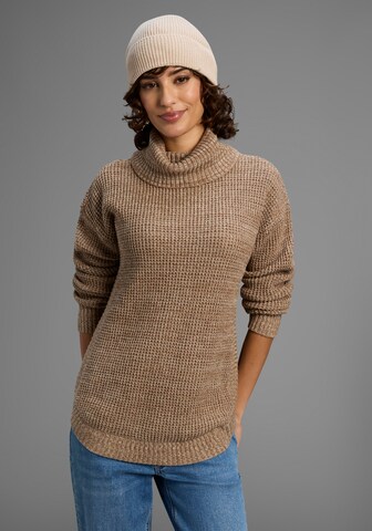 LAURA SCOTT Sweater in Brown: front