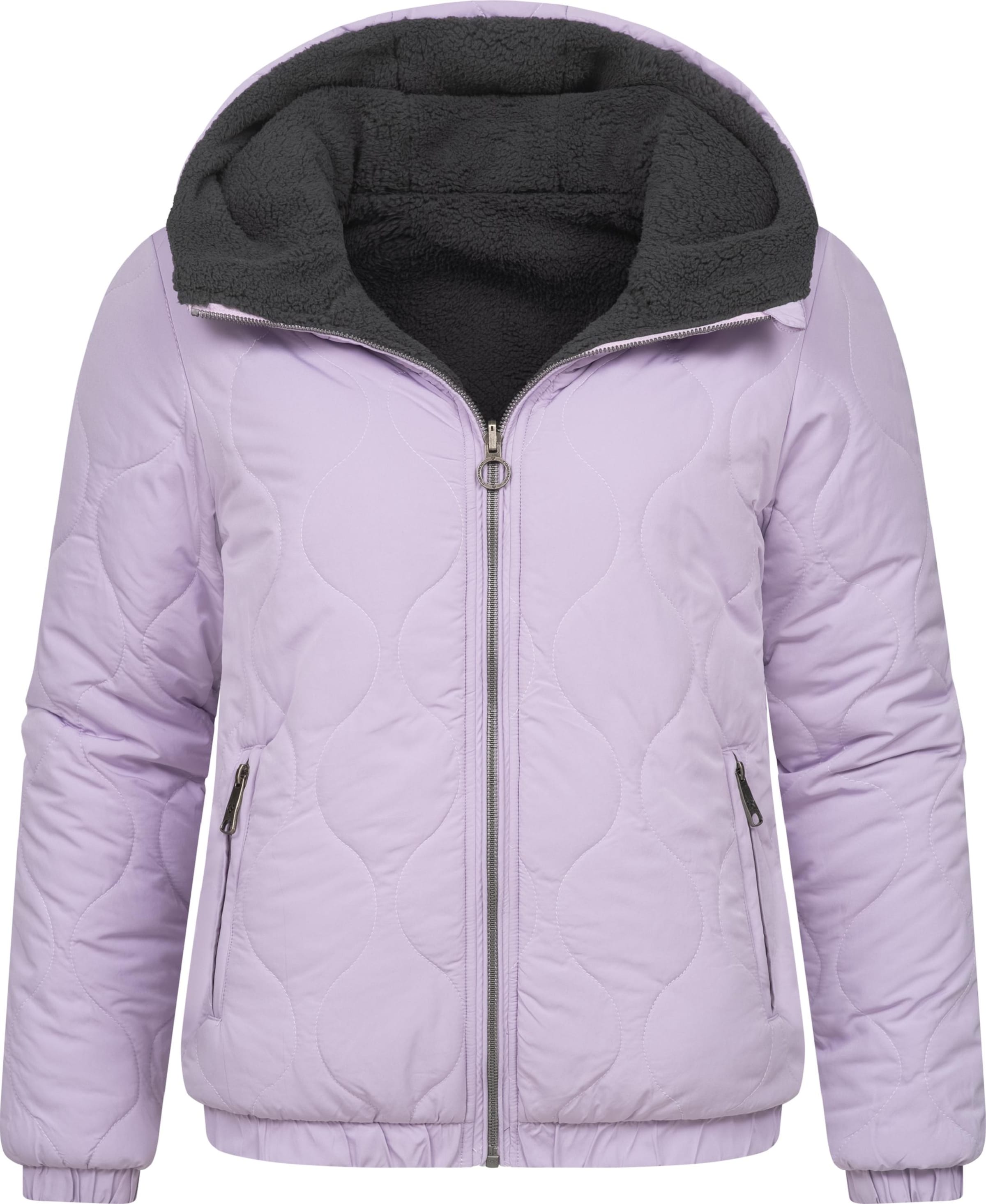 Ragwear Winter jacket 'Qaria' in Purple: front