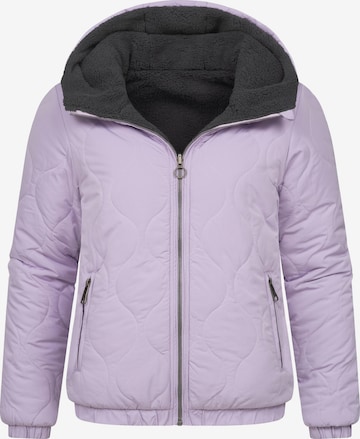 Ragwear Winterjacke 'Qaria' in Lila: Vorderseite