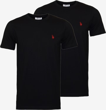 U.S. POLO ASSN. Shirt in Zwart: voorkant