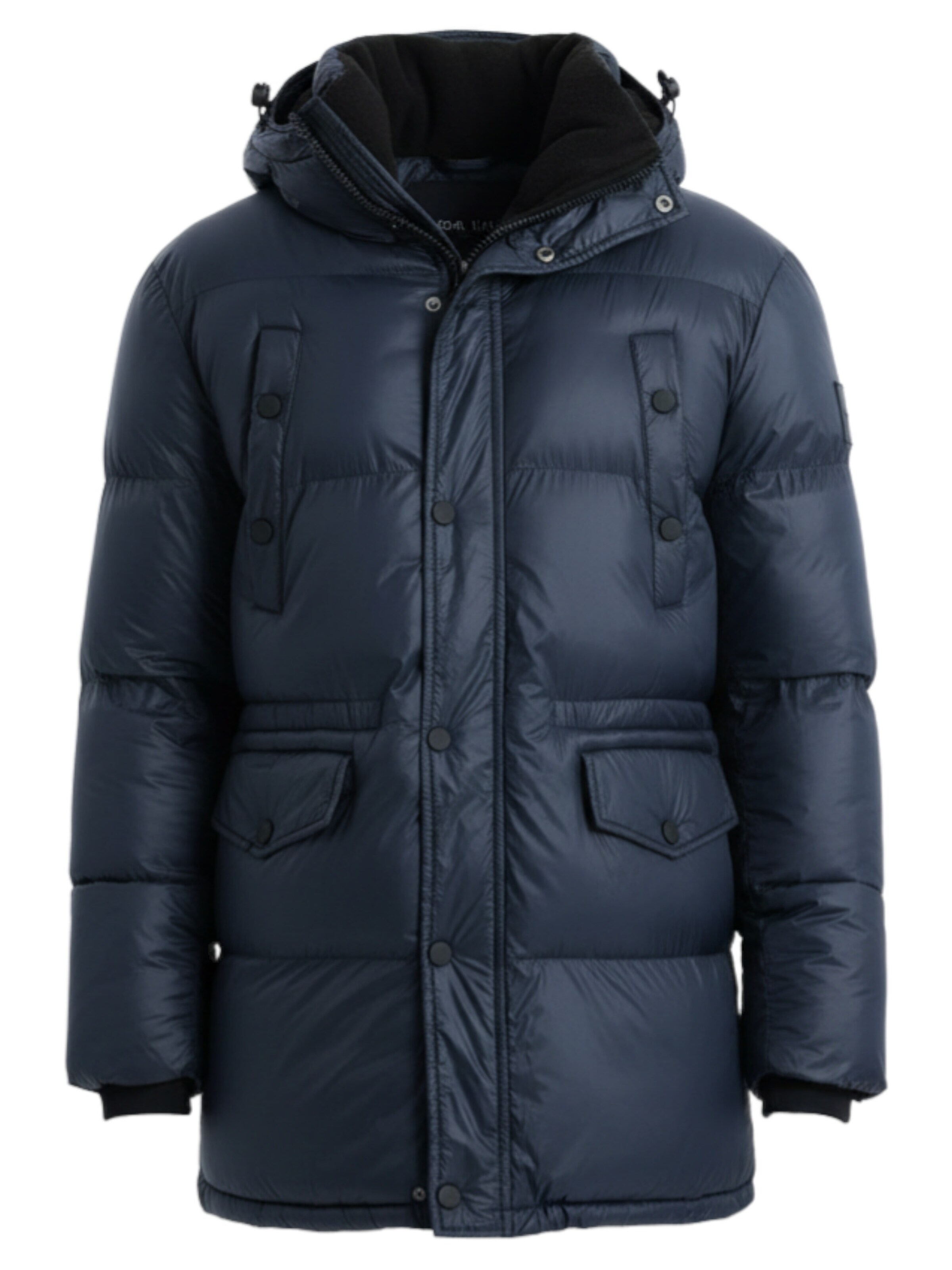 Ombre Winterjas in Blauw: voorkant