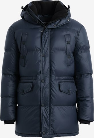 Ombre Winterjas in Blauw: voorkant
